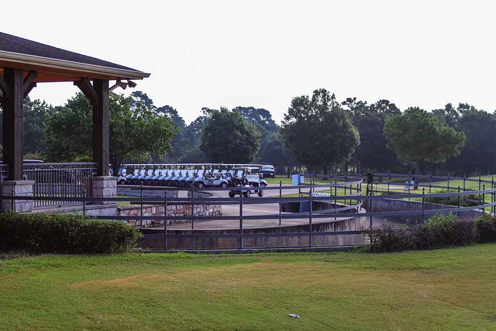 Fairway at the Oakhurst golf course in Kingwood, Texas